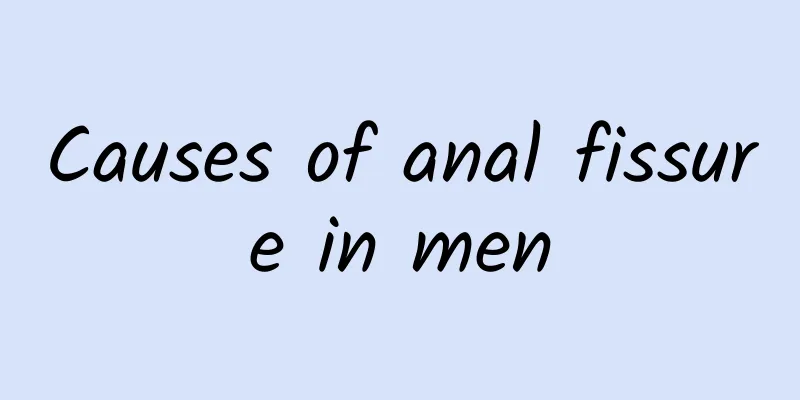 Causes of anal fissure in men