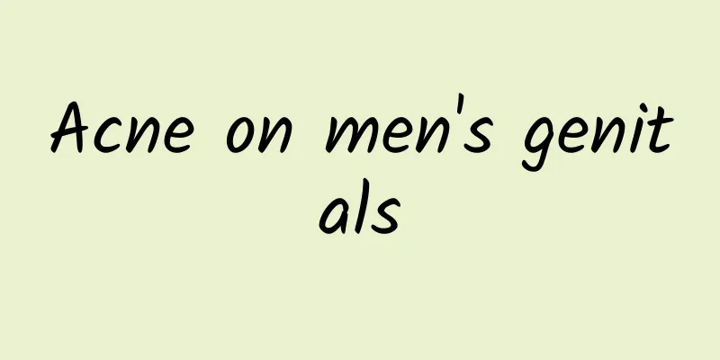 Acne on men's genitals