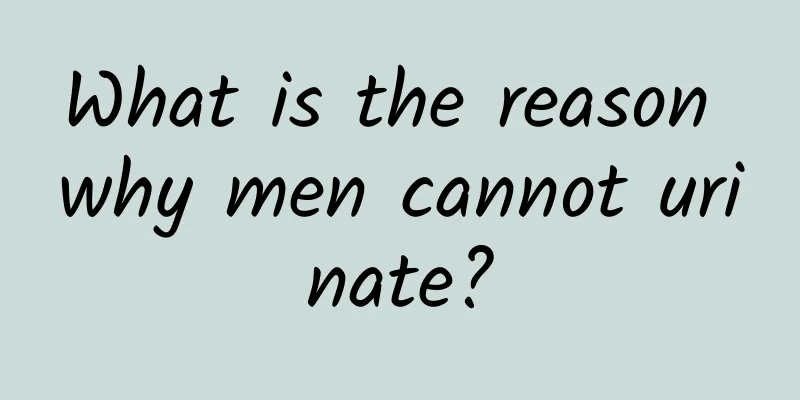 What is the reason why men cannot urinate?
