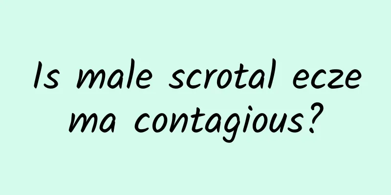 Is male scrotal eczema contagious?