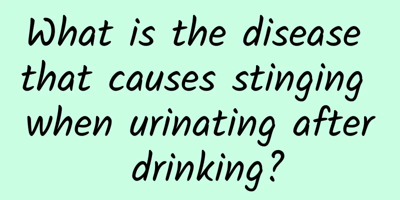 What is the disease that causes stinging when urinating after drinking?