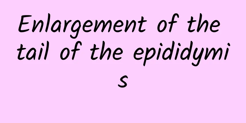 Enlargement of the tail of the epididymis