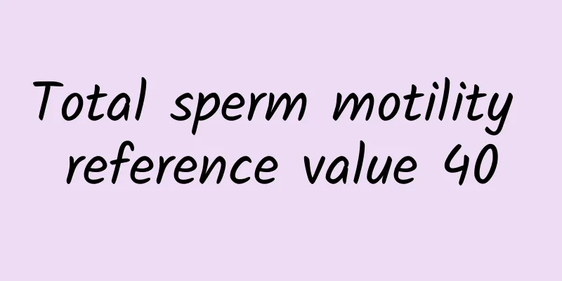 Total sperm motility reference value 40