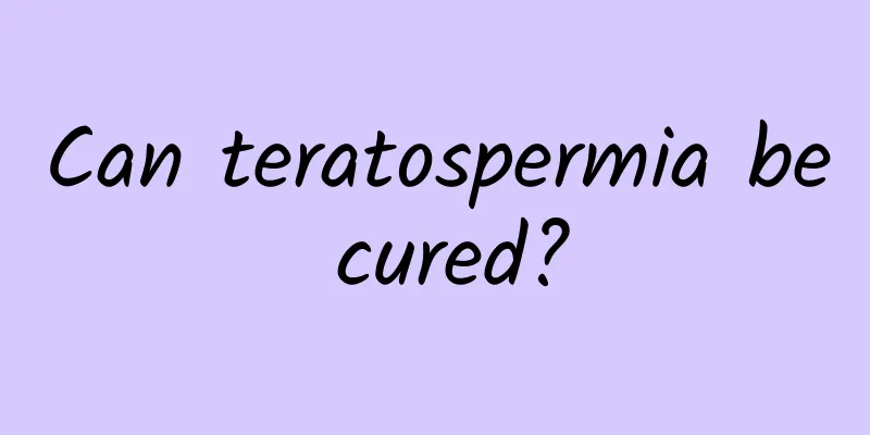 Can teratospermia be cured?