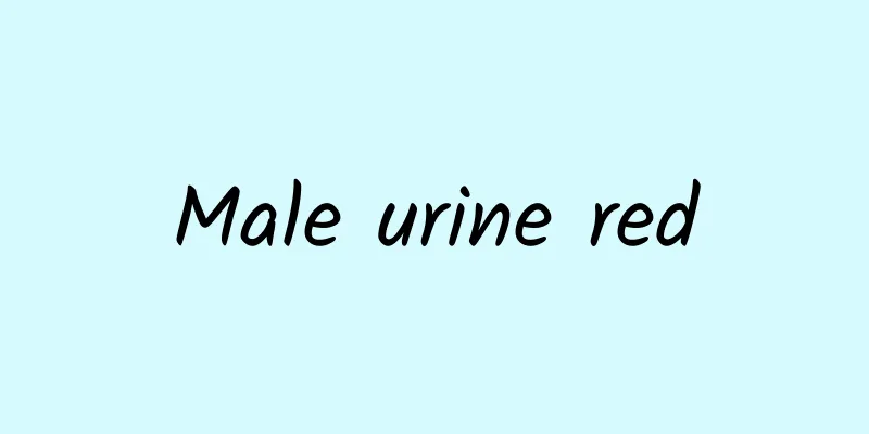 Male urine red
