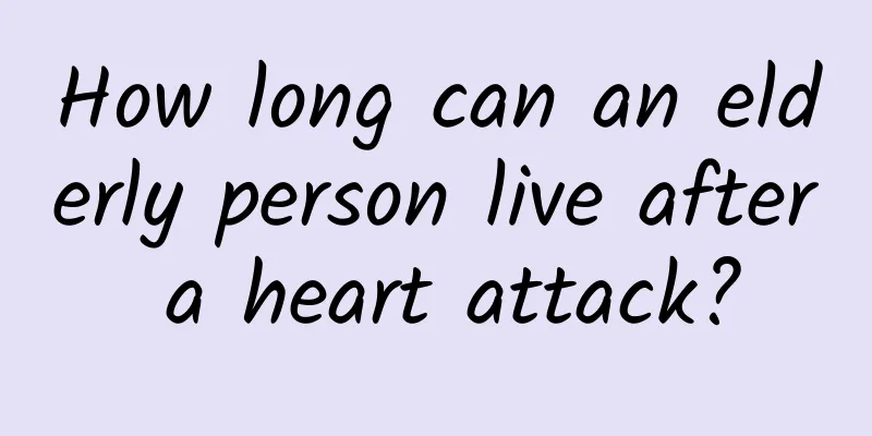 How long can an elderly person live after a heart attack?