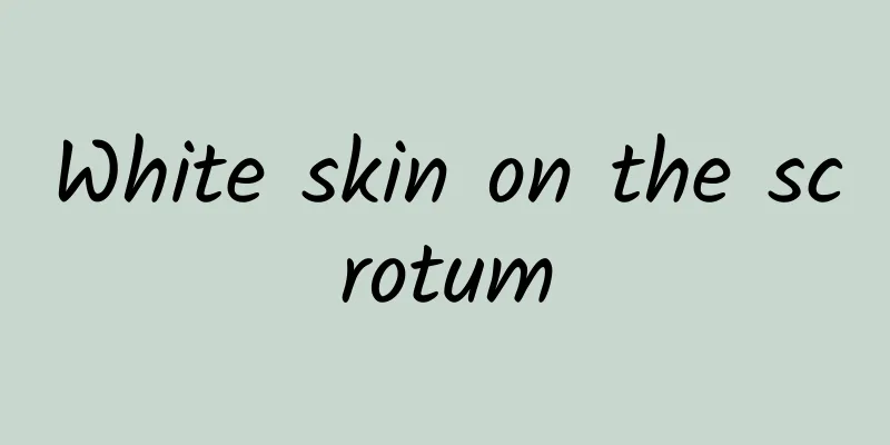 White skin on the scrotum