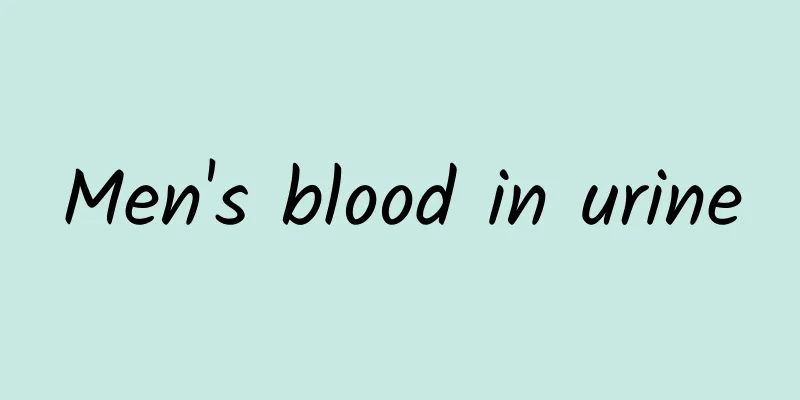 Men's blood in urine