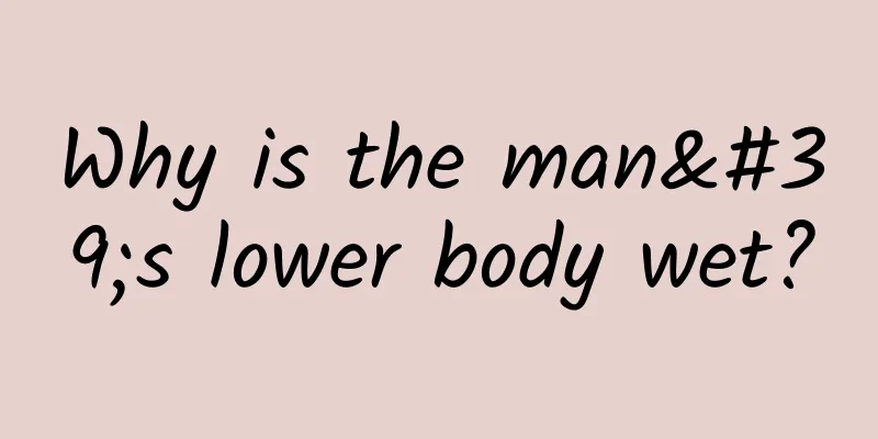 Why is the man's lower body wet?