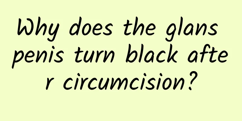 Why does the glans penis turn black after circumcision?