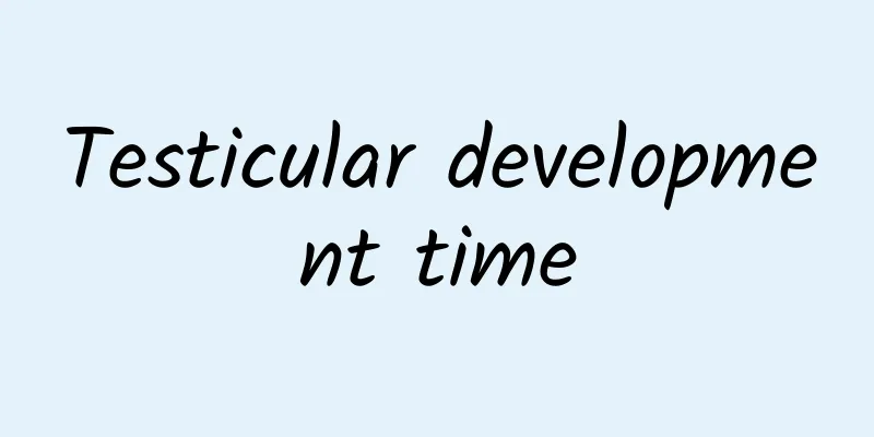 Testicular development time