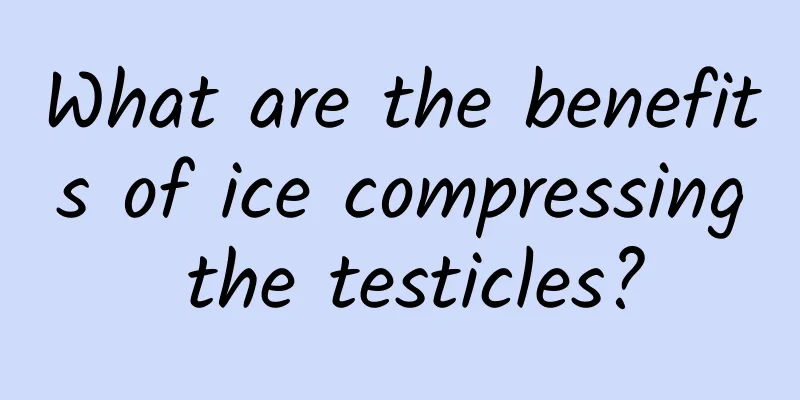 What are the benefits of ice compressing the testicles?
