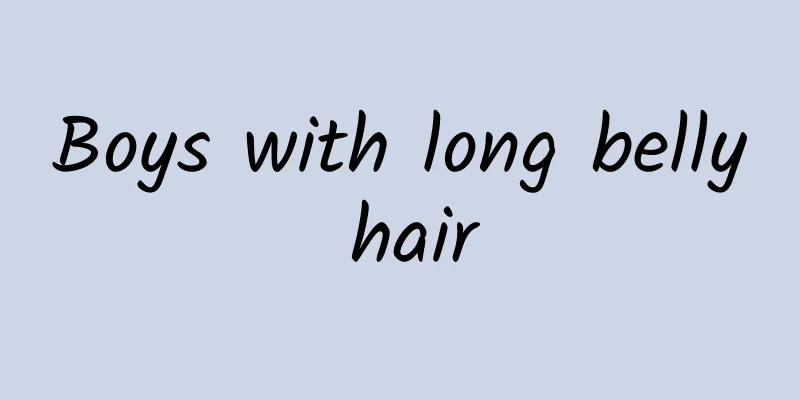 Boys with long belly hair