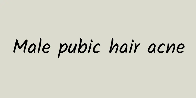 Male pubic hair acne