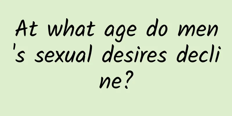 At what age do men's sexual desires decline?