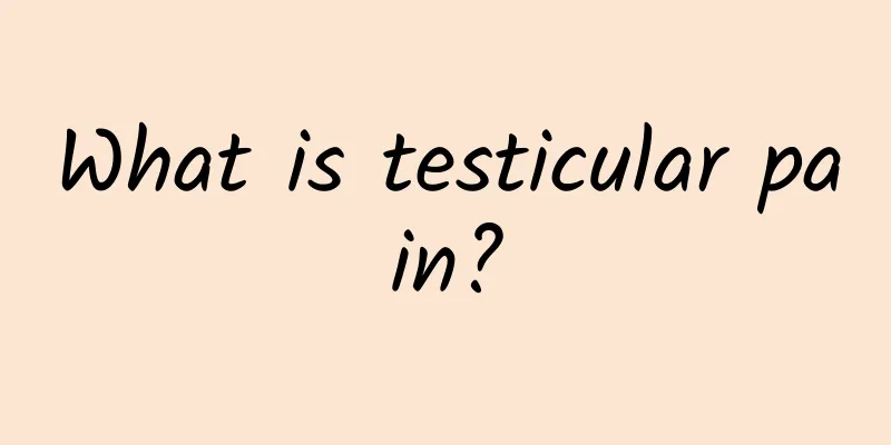 What is testicular pain?