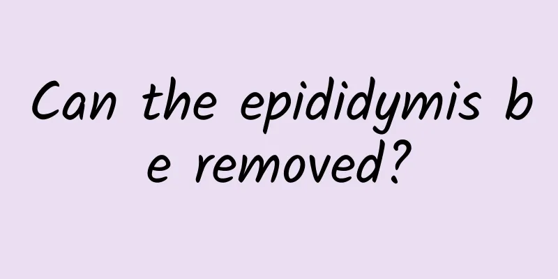 Can the epididymis be removed?