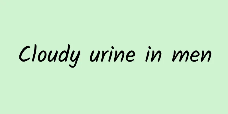 Cloudy urine in men