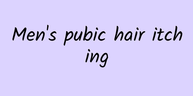 Men's pubic hair itching