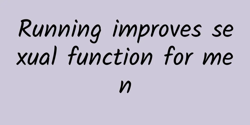 Running improves sexual function for men