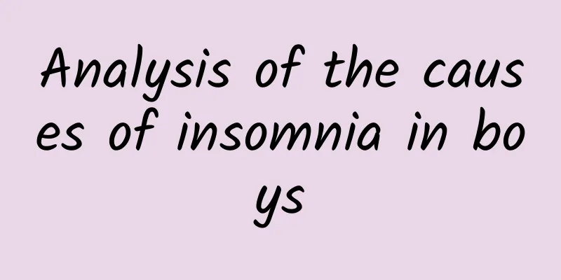 Analysis of the causes of insomnia in boys