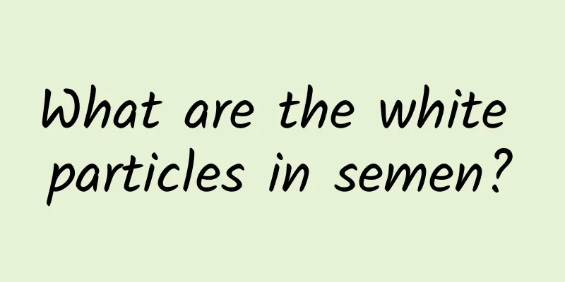 What are the white particles in semen?