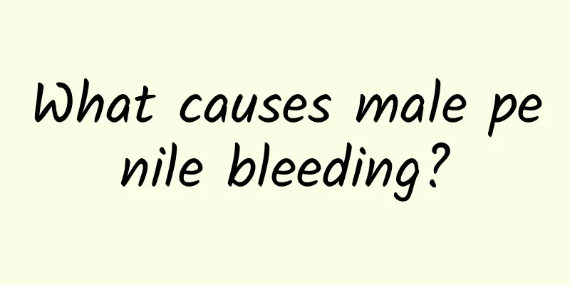 What causes male penile bleeding?
