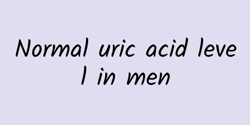 Normal uric acid level in men