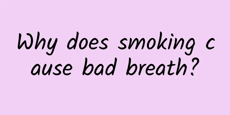 Why does smoking cause bad breath?