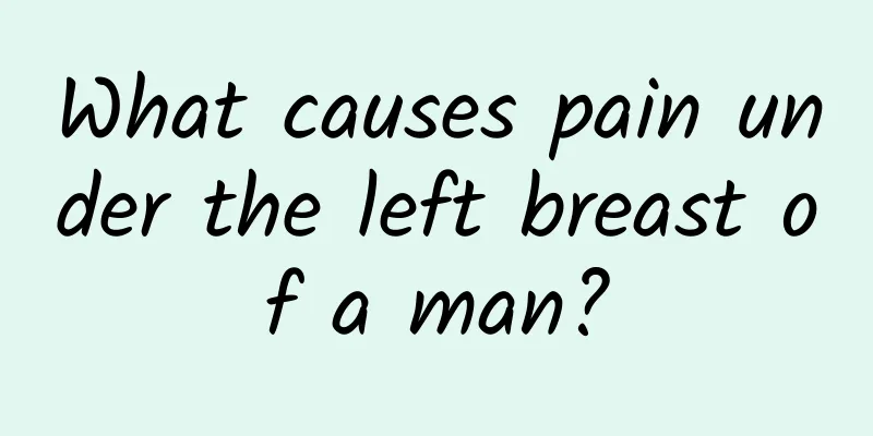 What causes pain under the left breast of a man?
