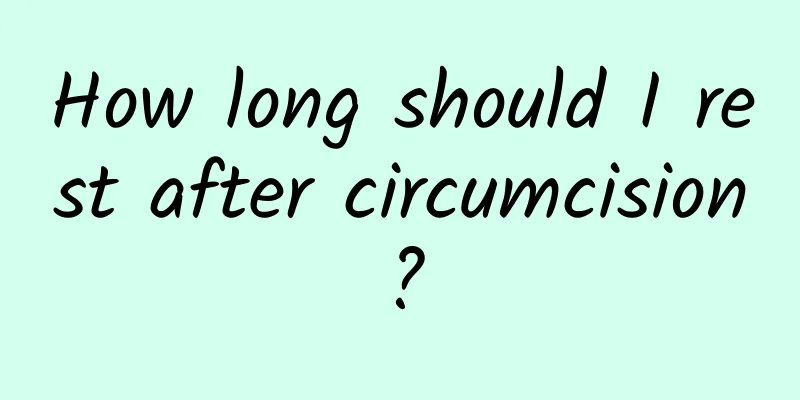 How long should I rest after circumcision?