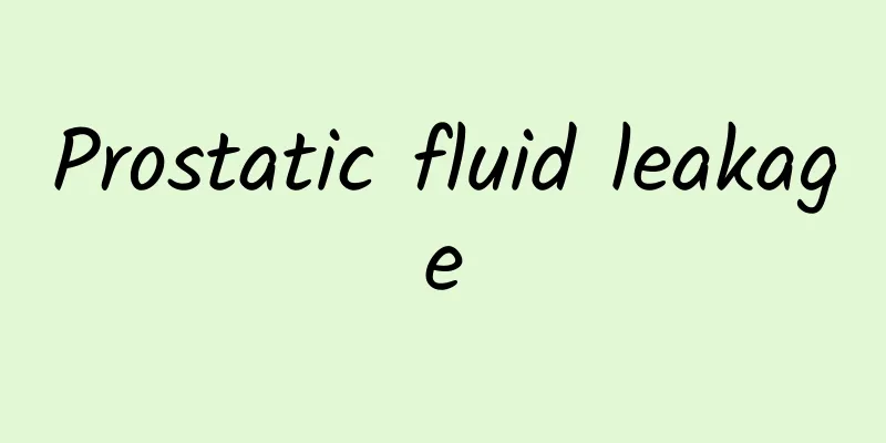 Prostatic fluid leakage