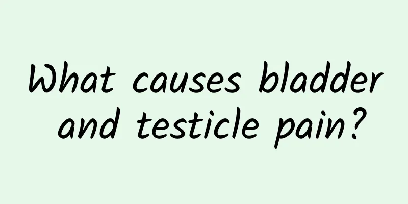 What causes bladder and testicle pain?