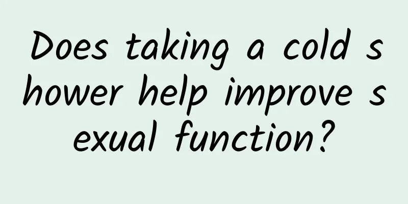 Does taking a cold shower help improve sexual function?