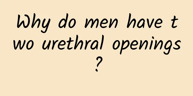 Why do men have two urethral openings?