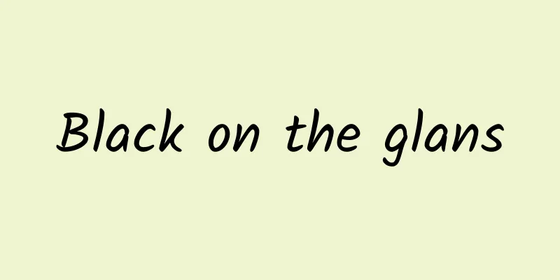 Black on the glans