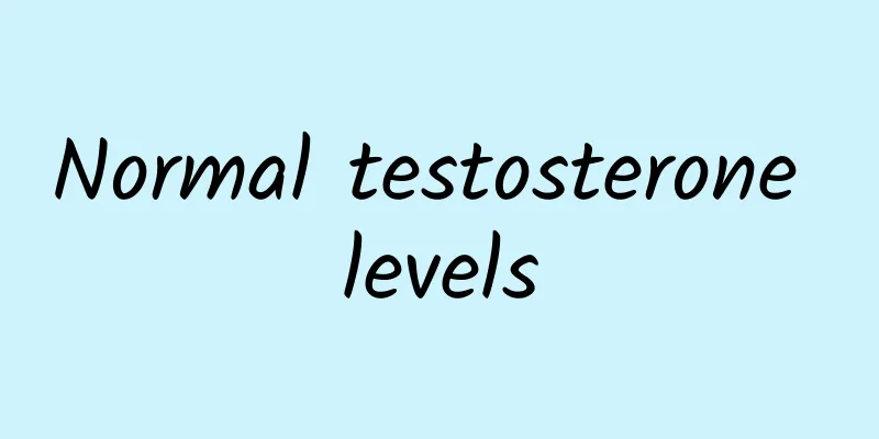 Normal testosterone levels