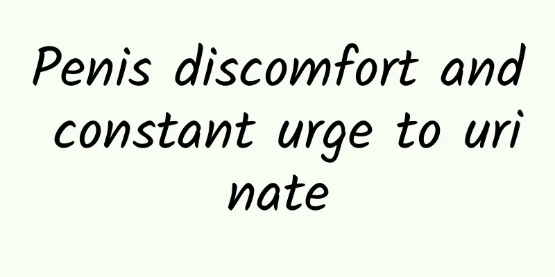 Penis discomfort and constant urge to urinate