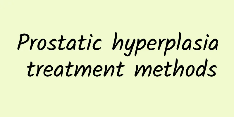 Prostatic hyperplasia treatment methods