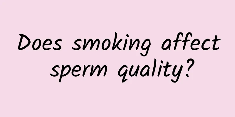Does smoking affect sperm quality?