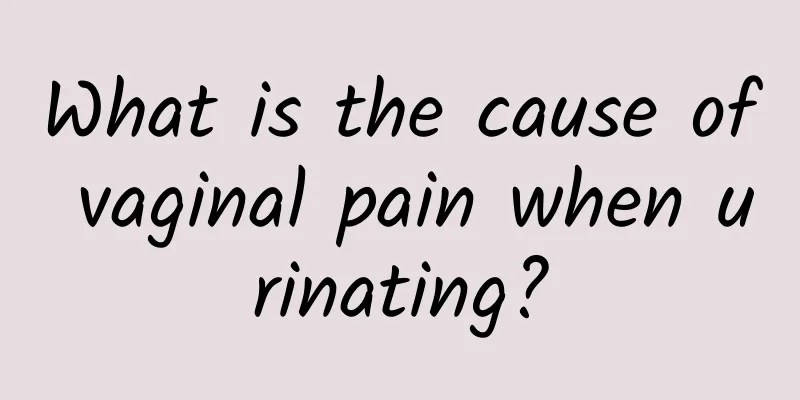 What is the cause of vaginal pain when urinating?