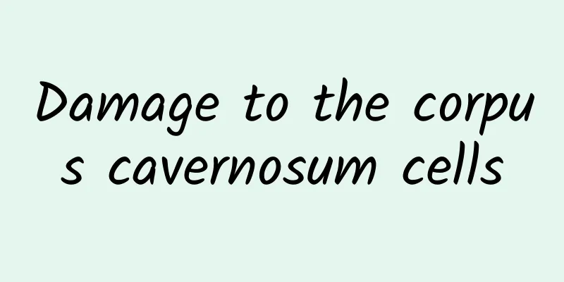 Damage to the corpus cavernosum cells