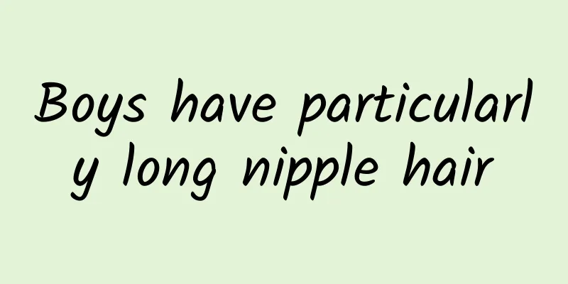 Boys have particularly long nipple hair
