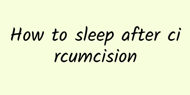 How to sleep after circumcision