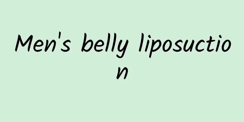 Men's belly liposuction