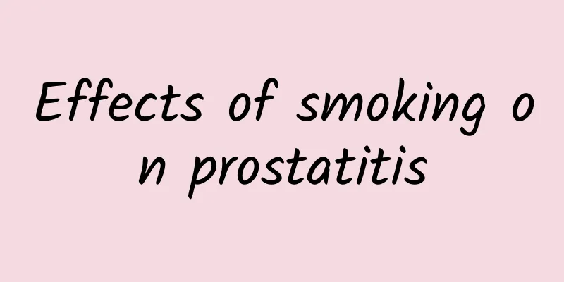 Effects of smoking on prostatitis