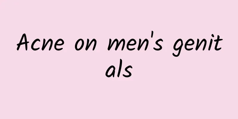 Acne on men's genitals