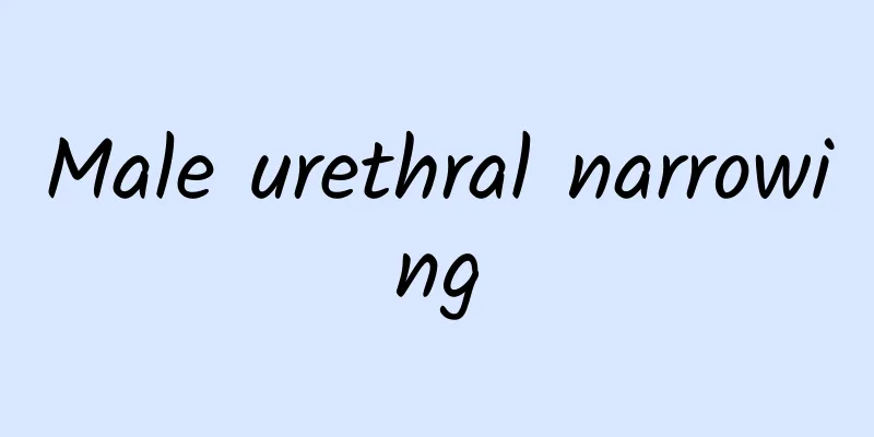 Male urethral narrowing