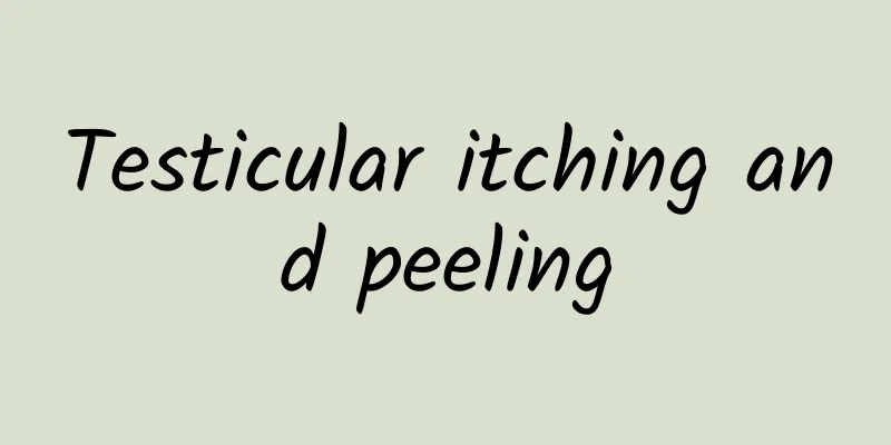 Testicular itching and peeling