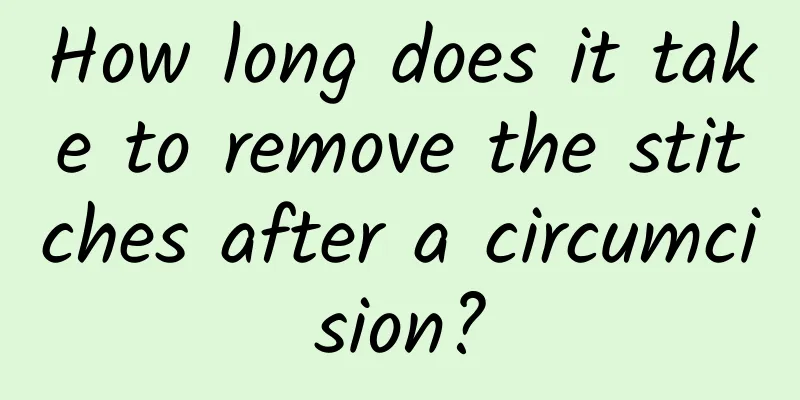 How long does it take to remove the stitches after a circumcision?